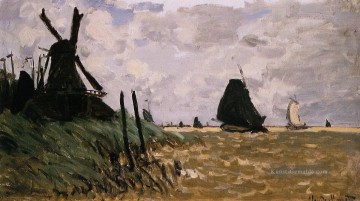 Windmühlen in der Nähe von Zaandam Claude Monet Ölgemälde